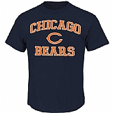 Chicago Bears Majestic Big and Tall Heart x26 Soul III WEM T-Shirt - Navy Blue,baseball caps,new era cap wholesale,wholesale hats